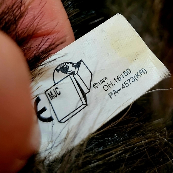 Vintage MJC Purr-Fection 1988 Realistic Racoon Plush Stuffed Animal 16" Soft Toy - Picture 10 of 11